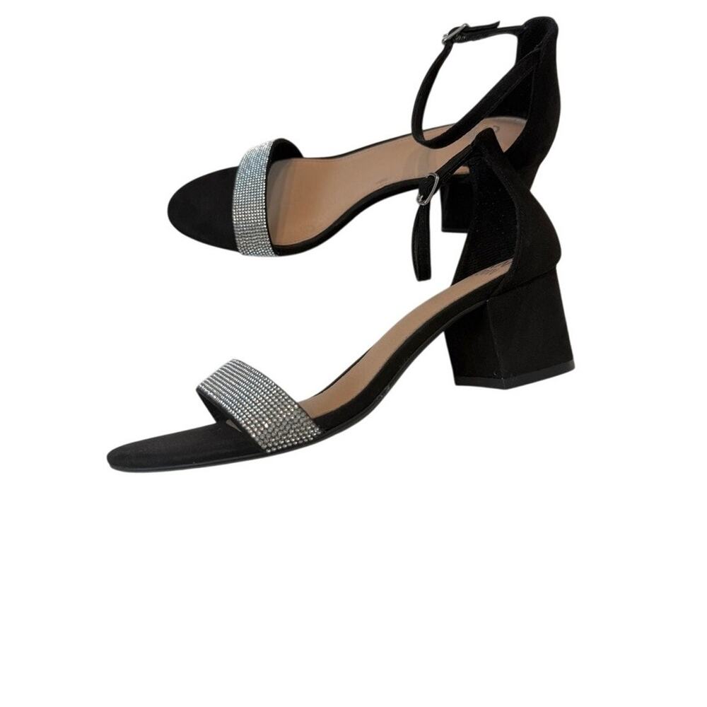 Madden NYC 9.5 Illie City embellished ankle strap block heel sandal 2970